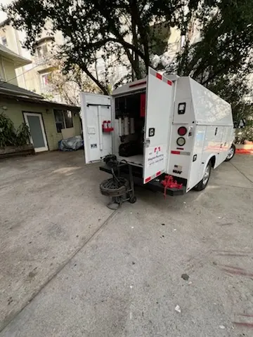 Magnet Plumbing service vehicle on-site for Faucet Repair in Davie